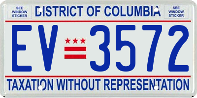 DC license plate EV3572