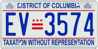 DC license plate EV3574