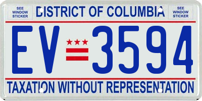 DC license plate EV3594
