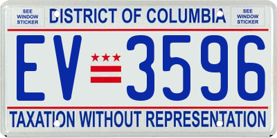 DC license plate EV3596