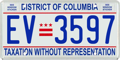 DC license plate EV3597
