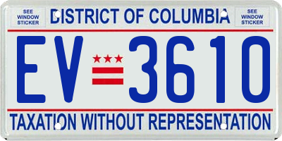DC license plate EV3610