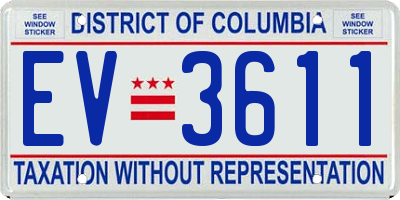 DC license plate EV3611