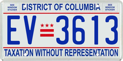 DC license plate EV3613