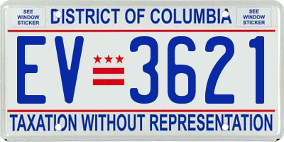 DC license plate EV3621