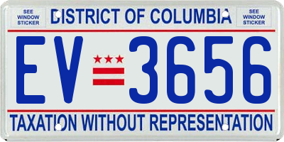 DC license plate EV3656