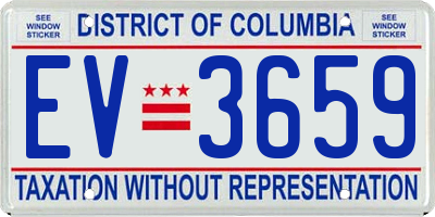 DC license plate EV3659