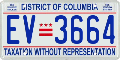 DC license plate EV3664