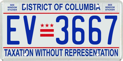 DC license plate EV3667