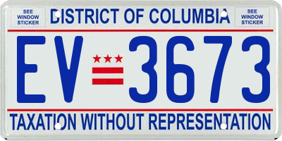 DC license plate EV3673