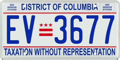 DC license plate EV3677