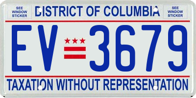 DC license plate EV3679