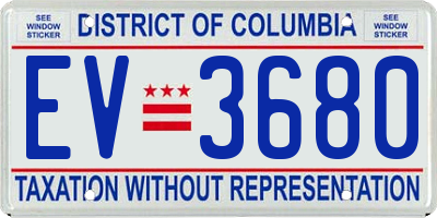 DC license plate EV3680