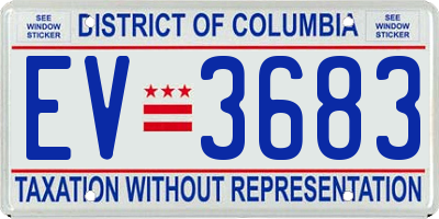 DC license plate EV3683