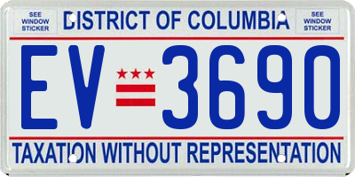 DC license plate EV3690