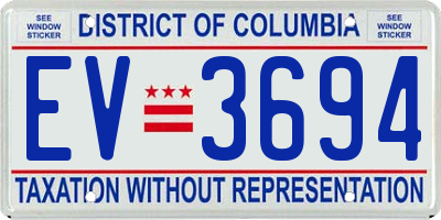DC license plate EV3694