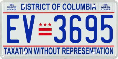 DC license plate EV3695