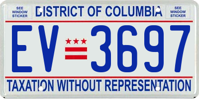 DC license plate EV3697