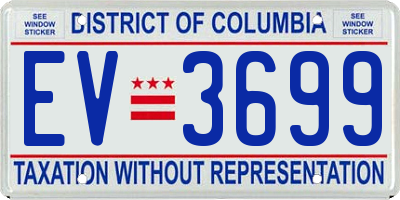 DC license plate EV3699