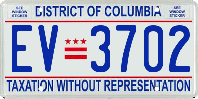DC license plate EV3702