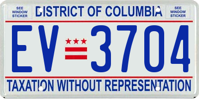 DC license plate EV3704