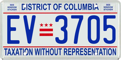 DC license plate EV3705
