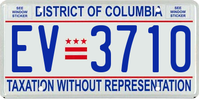 DC license plate EV3710