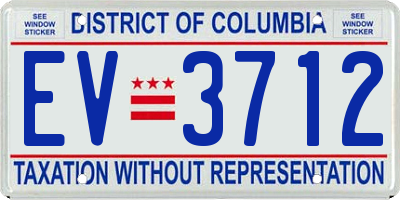 DC license plate EV3712