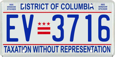 DC license plate EV3716