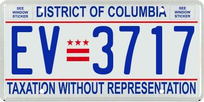 DC license plate EV3717