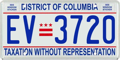 DC license plate EV3720