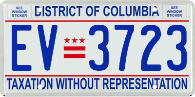 DC license plate EV3723
