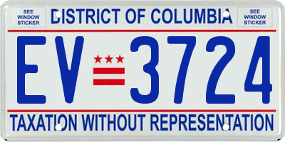 DC license plate EV3724