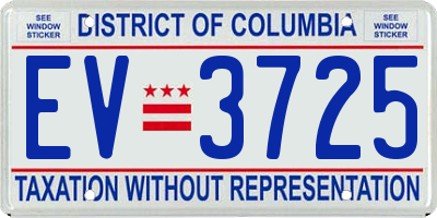 DC license plate EV3725