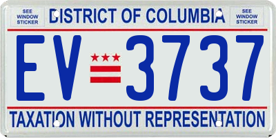 DC license plate EV3737