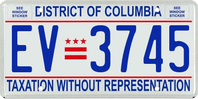 DC license plate EV3745