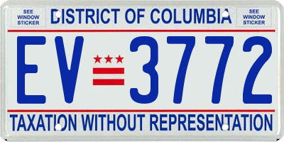 DC license plate EV3772