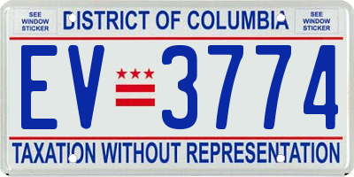 DC license plate EV3774