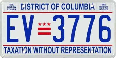 DC license plate EV3776