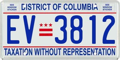 DC license plate EV3812