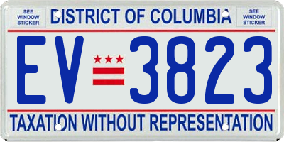 DC license plate EV3823