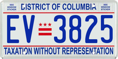 DC license plate EV3825