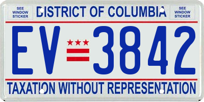 DC license plate EV3842