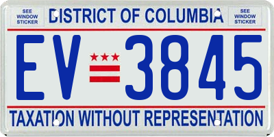 DC license plate EV3845