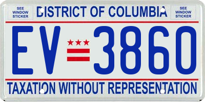 DC license plate EV3860
