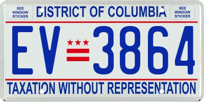 DC license plate EV3864