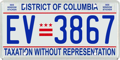 DC license plate EV3867
