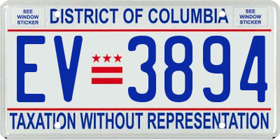 DC license plate EV3894