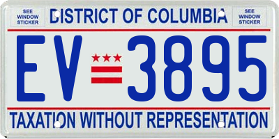 DC license plate EV3895