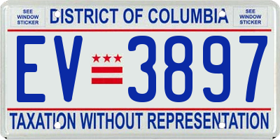 DC license plate EV3897